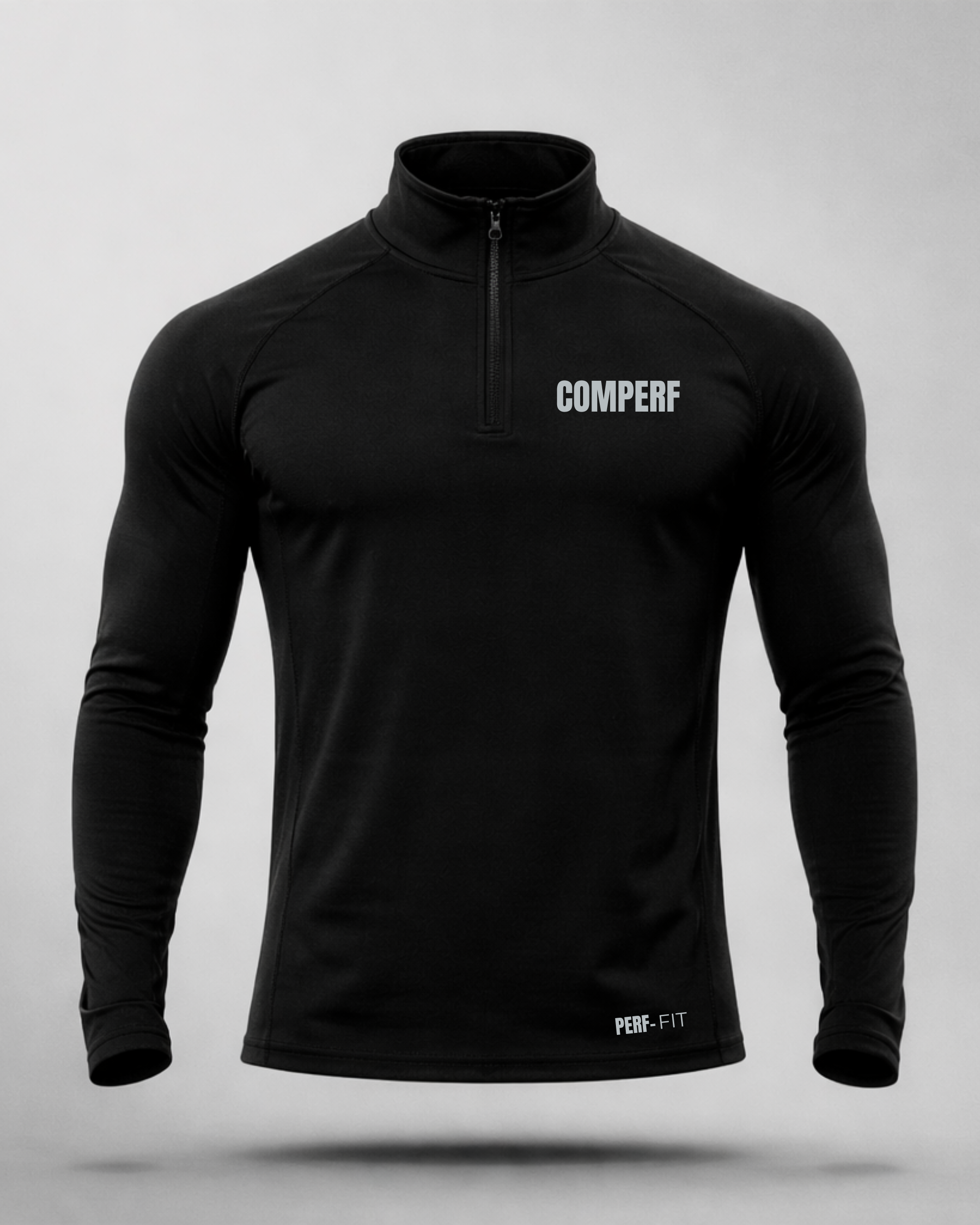 Comperf Perf-Fit black 1/4 zip